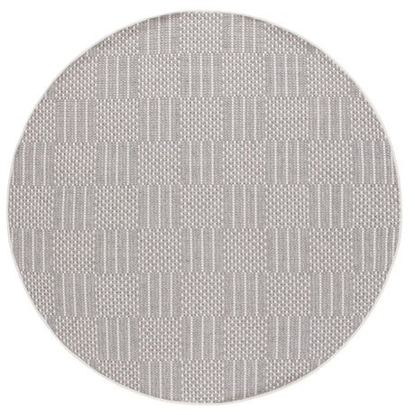 Safavieh Sisal All-Weather 6'-7" x 6'-7" Rug in Grey / Ivory