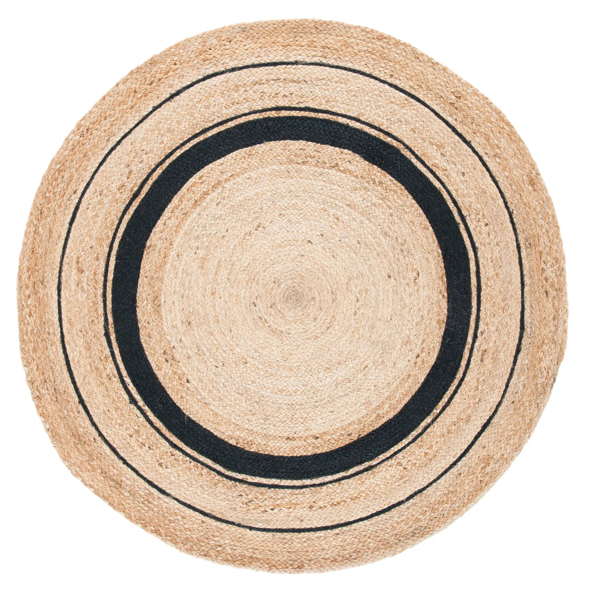 Safavieh Natural Fiber 5'-0" x 5'-0" Rug in Black / Natural