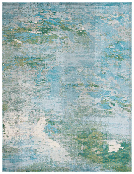 Safavieh Madison 10'-0" x 14'-0" Rug in Light Blue / Green