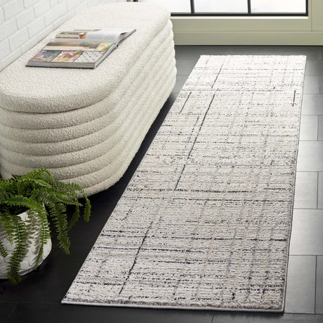 Safavieh Northport 2'-2" x 8'-0" Rug in Ivory / Charcoal