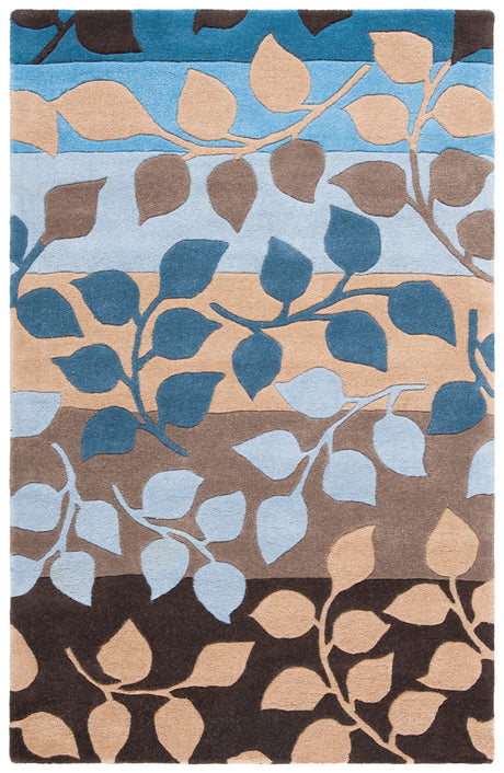 Safavieh Soho 3'-6" x 5'-6" Rug in Brown / Blue