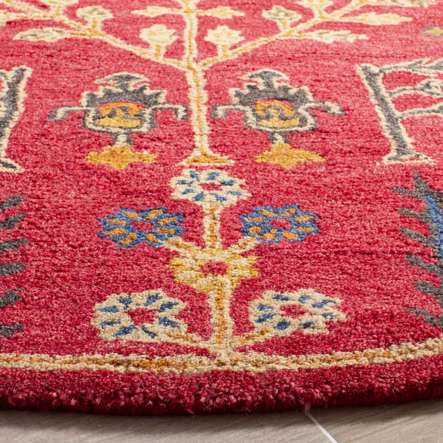 Safavieh Heritage 6'-0" x 6'-0" Rug in Red / Multi