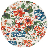 Safavieh Jardin 6'-0" x 6'-0" Rug in Ivory / Orange