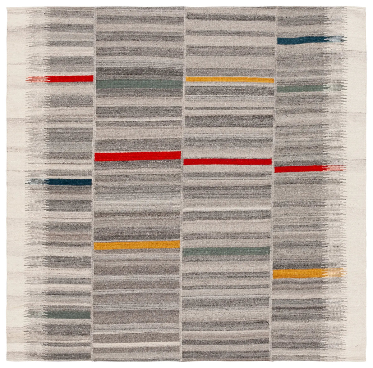 Safavieh Kilim 6'-0" x 6'-0" Rug in Ivory / Grey