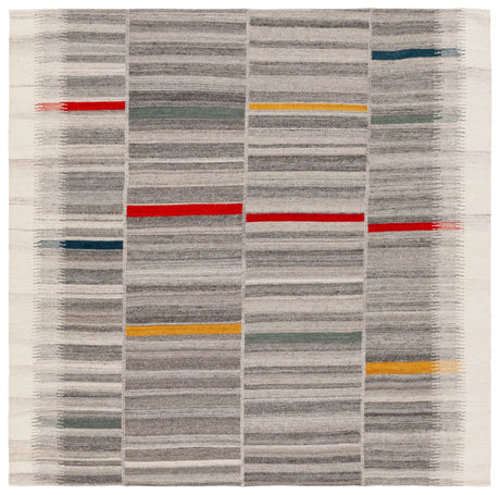Safavieh Kilim 6'-0" x 6'-0" Rug in Ivory / Grey