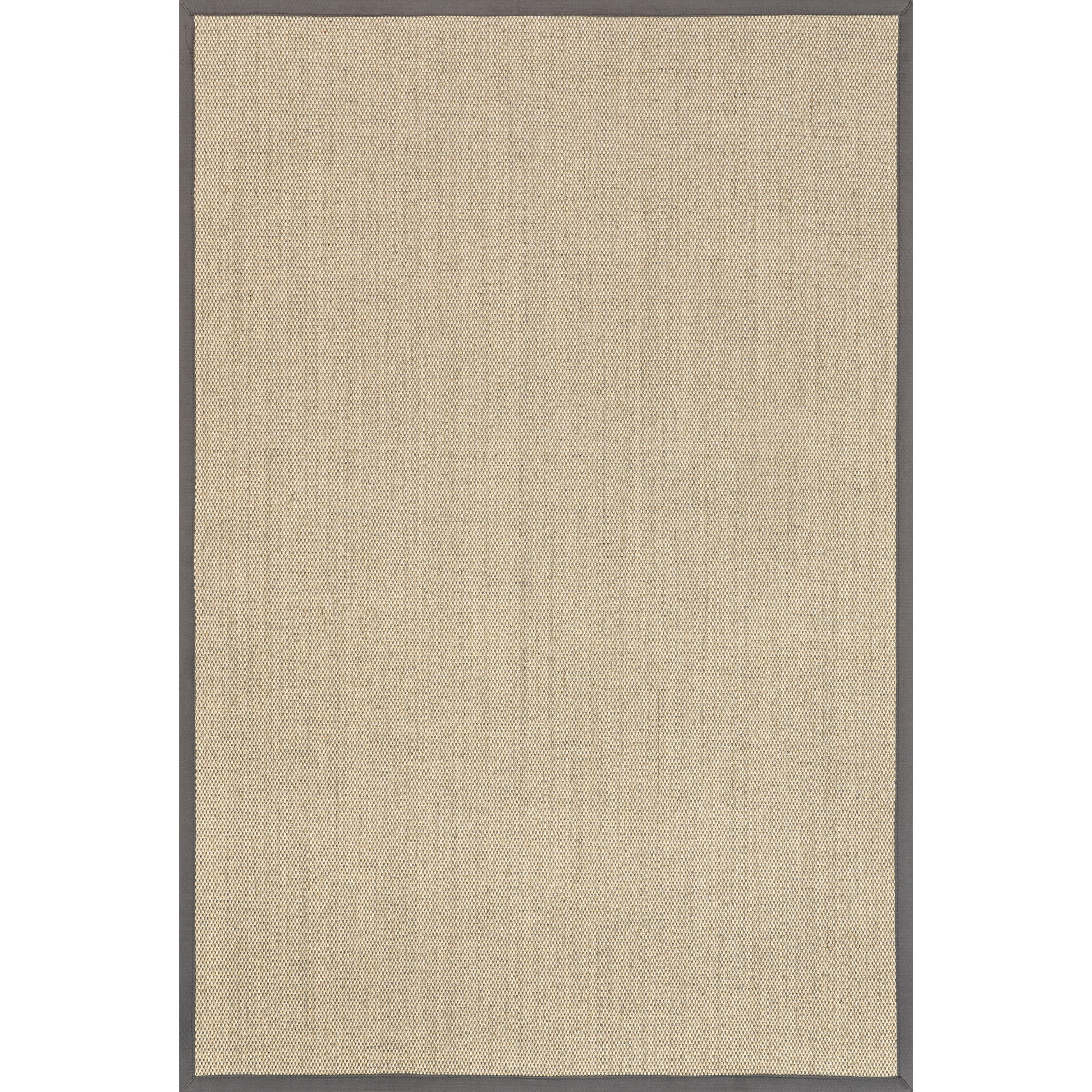 Nuloom Bordered Chloe Sisal Zhss05A Gray Area Rug