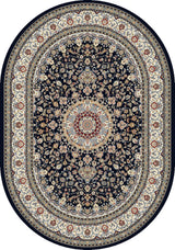Dynamic Rugs Ancient Garden 57119 Blue / Ivory Rugs - Oval