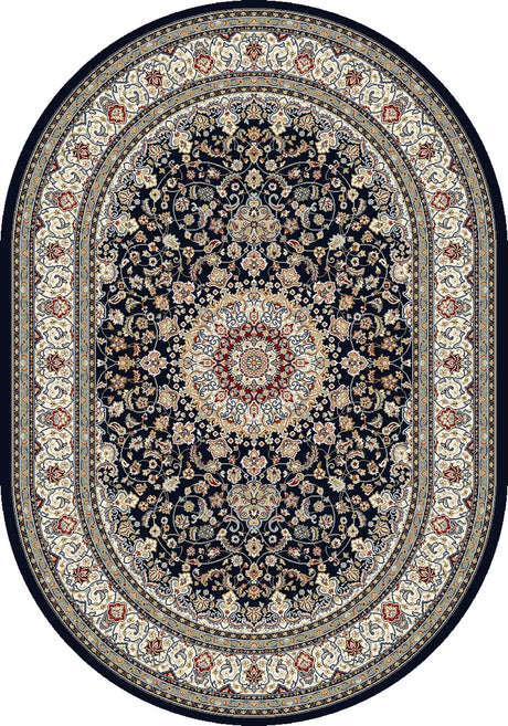 Dynamic Rugs Ancient Garden 57119 Blue / Ivory Rugs - Oval