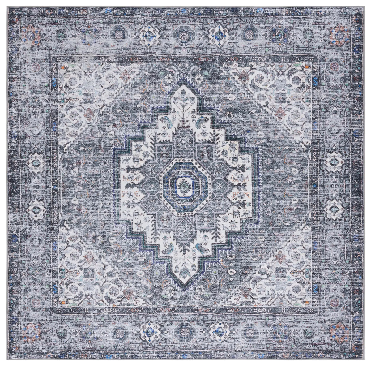Safavieh Tucson 6'-0" x 6'-0" Rug in Beige / Grey