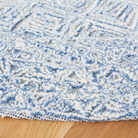 Safavieh Textual 6'-0" x 6'-0" Rug in Blue / Ivory