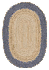 Safavieh Natural Fiber 3'-0" x 5'-0" Rug in Natural / Dark Grey