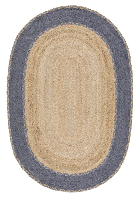 Safavieh Natural Fiber 3'-0" x 5'-0" Rug in Natural / Dark Grey