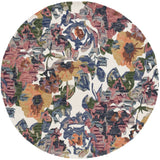 Safavieh Blossom 6'-0" x 6'-0" Rug in Ivory / Blue