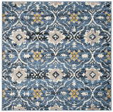 Safavieh Amsterdam 6'-7" x 6'-7" Rug in Blue / Creme