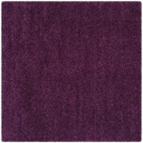 Safavieh Shag 4'-0" x 4'-0" Rug in Purple