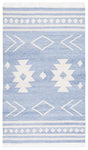Safavieh Kilim 4'-0" x 6'-0" Rug in Blue / Ivory