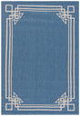 Safavieh Courtyard 5'-3" x 7'-7" Rug in Blue / Light Beige