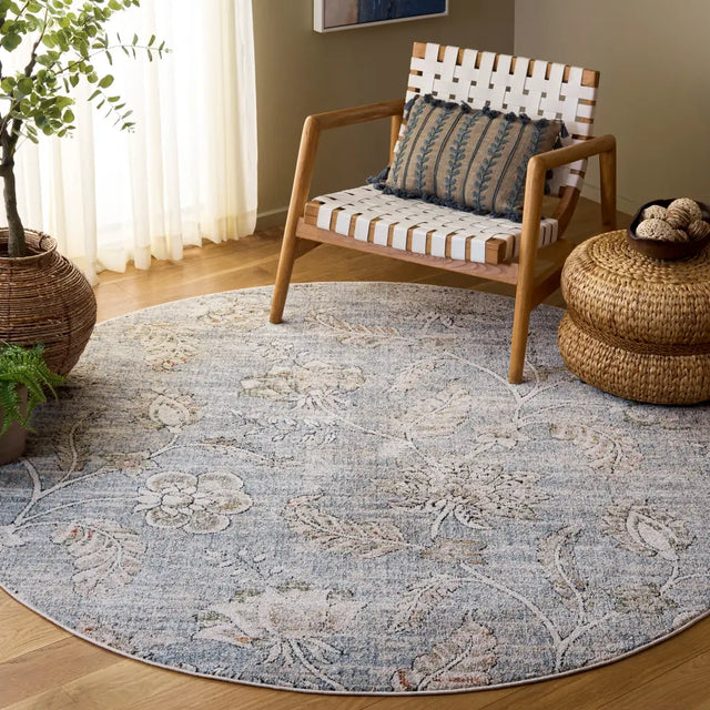 Safavieh Grove 6'-7" x 6'-7" Rug in Blue / Ivory