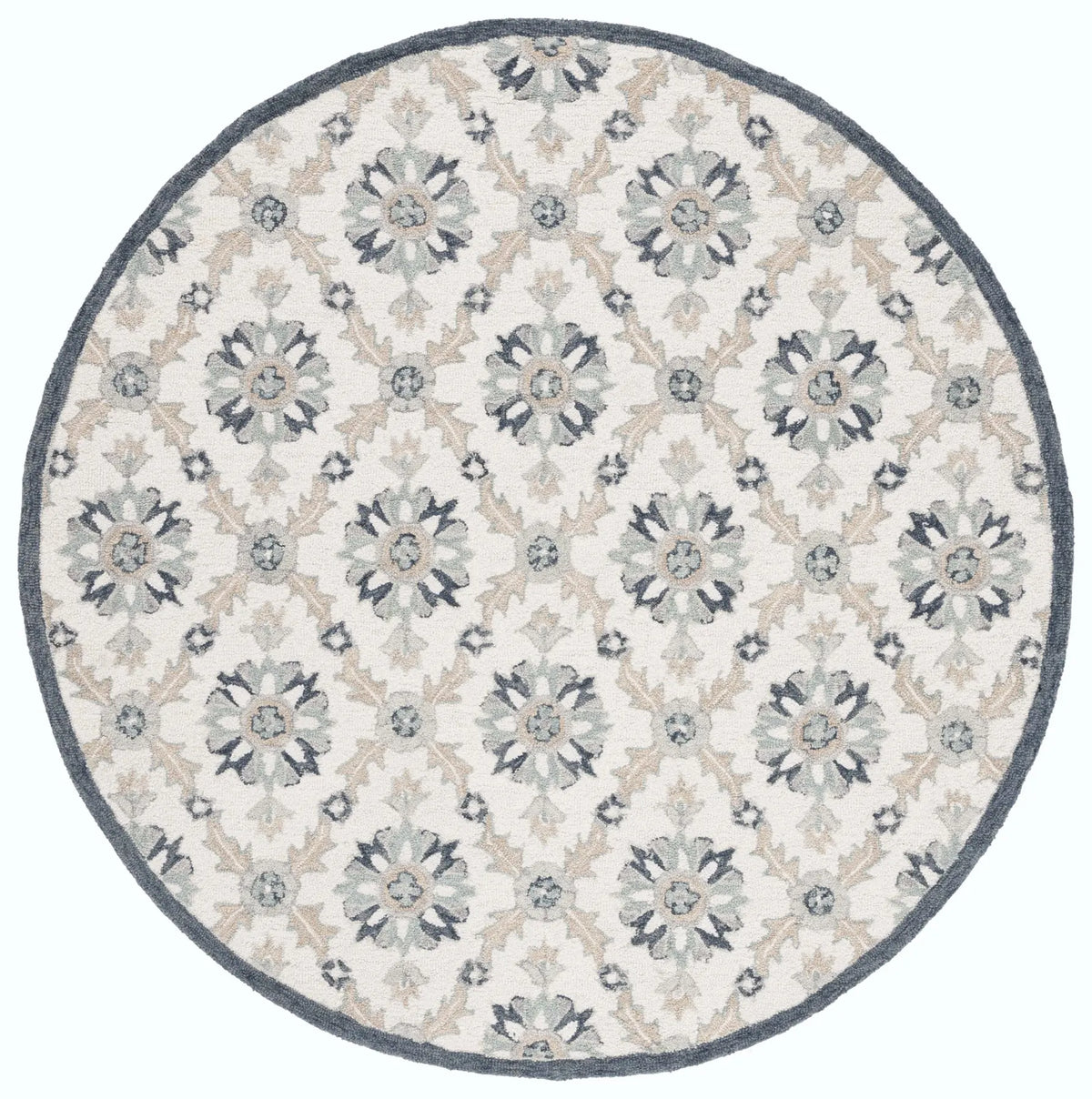 Safavieh Martha Stewart 6'-0" x 6'-0" Rug in Ivory / Blue