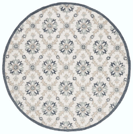 Safavieh Martha Stewart 6'-0" x 6'-0" Rug in Ivory / Blue