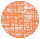 Safavieh Courtyard 6'-7" x 6'-7" Rug in Orange / Ivory