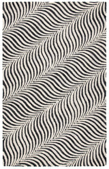 Safavieh Metro 4'-0" x 6'-0" Rug in Black / Beige