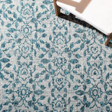 Safavieh Courtyard 4'-5" x 6'-5" Rug in Grey / Blue