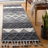 Safavieh Natura 2'-3" x 9'-0" Rug in Charcoal / Ivory