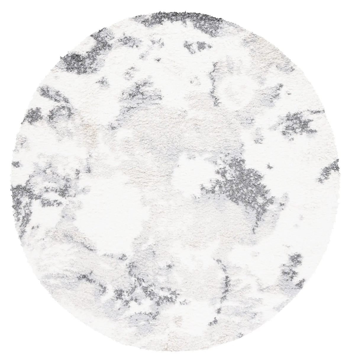 Safavieh Berber Shag 6'-7" x 6'-7" Rug in Grey / Ivory