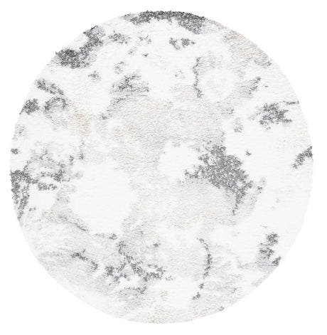 Safavieh Berber Shag 6'-7" x 6'-7" Rug in Grey / Ivory