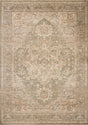 Chris Loves Julia x Loloi Palma PLM-08 Olive / Spice Rug - main flat