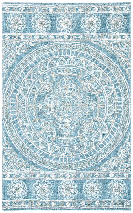 Safavieh Blossom 4'-0" x 6'-0" Rug in Blue / Ivory