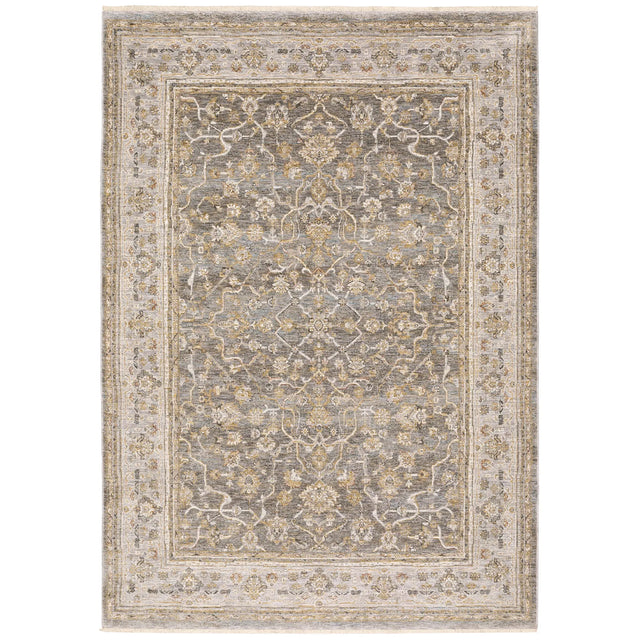 Oriental Weavers Sphinx Maharaja 040M1 Grey/Gold Rugs - main flat