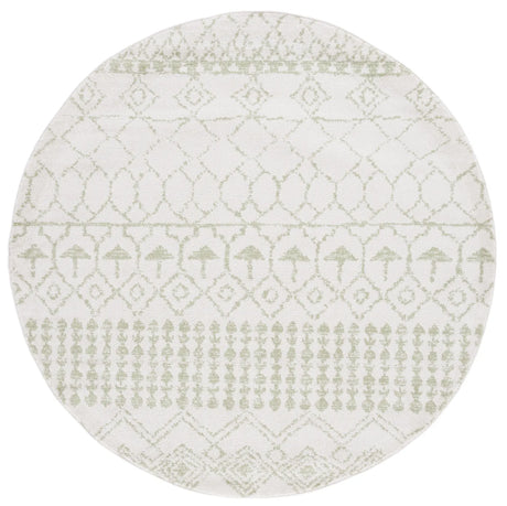 Safavieh Tulum 6'-7" x 6'-7" Rug in Ivory / Sage