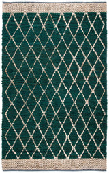 Safavieh Natural Fiber 4'-0" x 6'-0" Rug in Dark Green / Natural