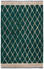 Safavieh Natural Fiber 4'-0" x 6'-0" Rug in Dark Green / Natural