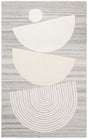 Safavieh Ebony 4'-0" x 6'-0" Rug in Grey / Ivory