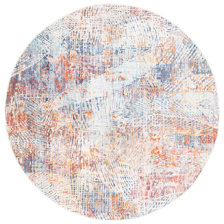Safavieh Vintage Persian 5'-0" x 5'-0" Rug in Blue / Rust