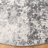 Safavieh Tulum 6'-7" x 6'-7" Rug in Ivory / Charcoal