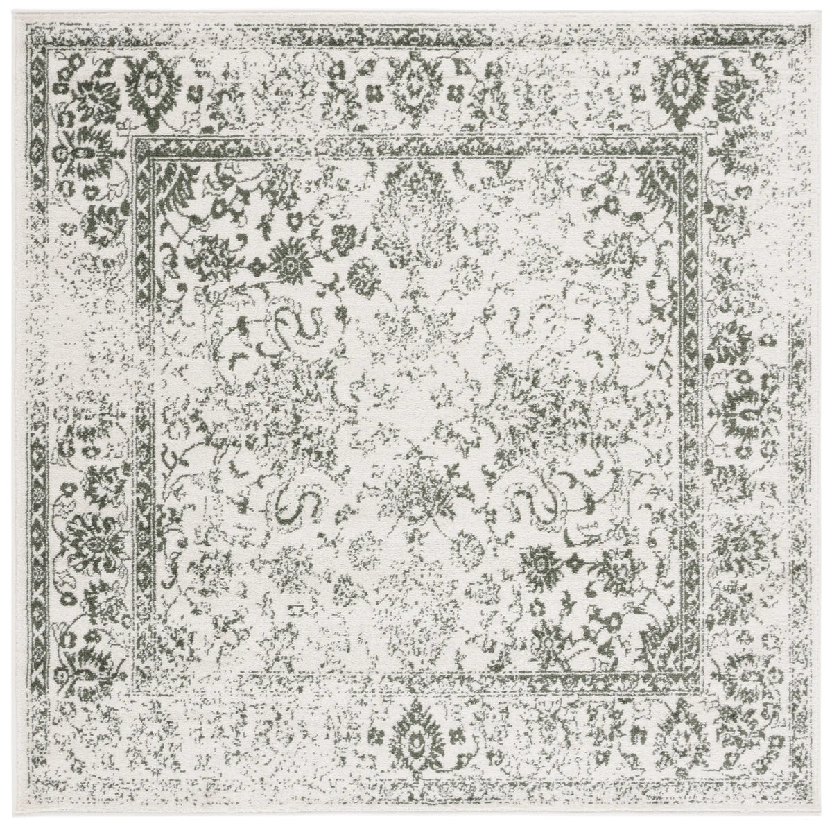 Safavieh Adirondack 6'-0" x 6'-0" Rug in Ivory / Dark Green
