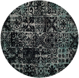 Safavieh Classic Vintage 6'-0" x 6'-0" Rug in Teal / Black