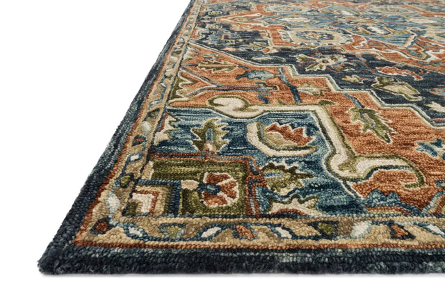 Loloi Victoria Vk-16 Rust / Multi Rugs - rug corner