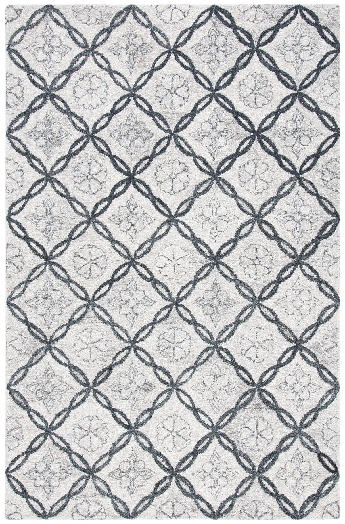 Safavieh Marquee 4'-0" x 6'-0" Rug in Ivory / Grey