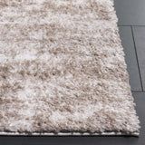 Safavieh Penelope Shag 4'-0" x 6'-0" Rug in Taupe / Ivory