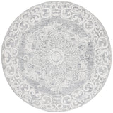 Safavieh Abstract 6'-0" x 6'-0" Rug in Ivory / Light Grey
