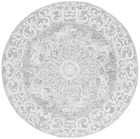 Safavieh Abstract 6'-0" x 6'-0" Rug in Ivory / Light Grey
