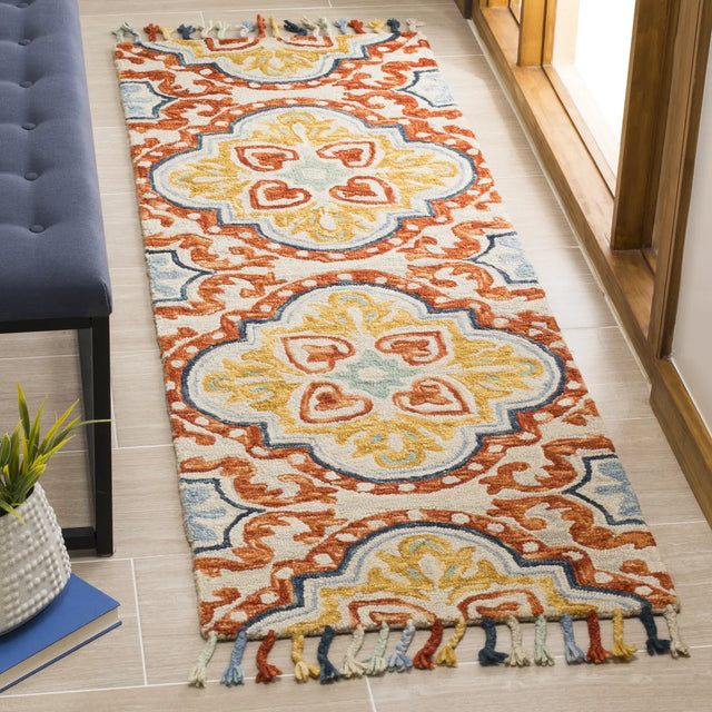 Safavieh Aspen 2'-3" x 11'-0" Rug in Beige / Rust