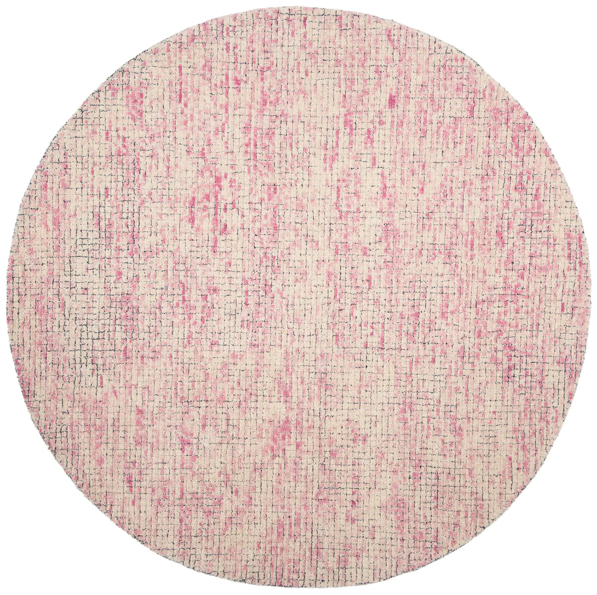 Safavieh Abstract 6'-0" x 6'-0" Rug in Ivory / Pink