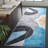 Safavieh Malibu 2'-6" x 8'-0" Rug in Dark Grey / Turquoise