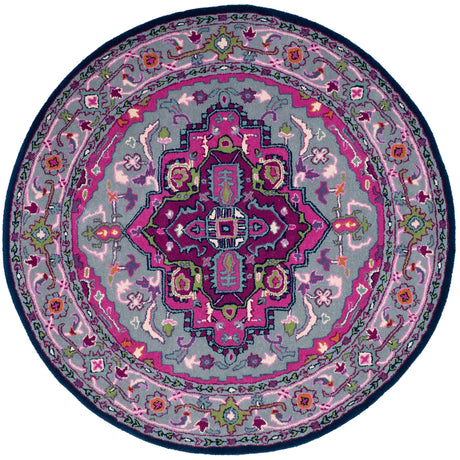 Safavieh Bellagio 5'-0" x 5'-0" Rug in Grey / Pink